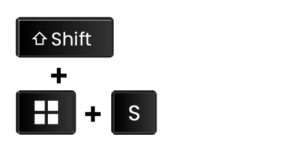 Shift + Windows + S