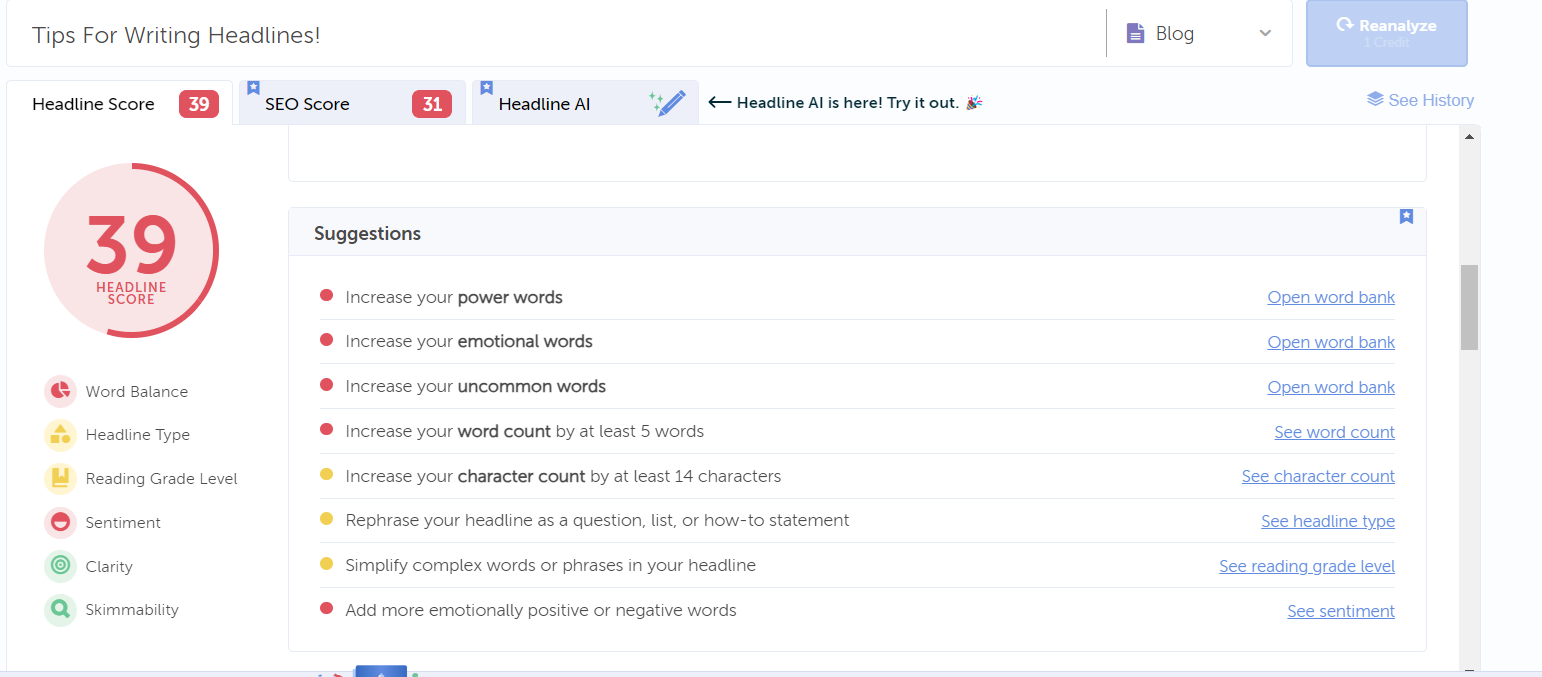 headline analyzer 2 The Best Writing & Editing Tools in 2024